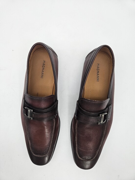 MAGNANNI Raso II Men\'s Midbrown Leather Strap Bit Loafers Sz 7 main image 11